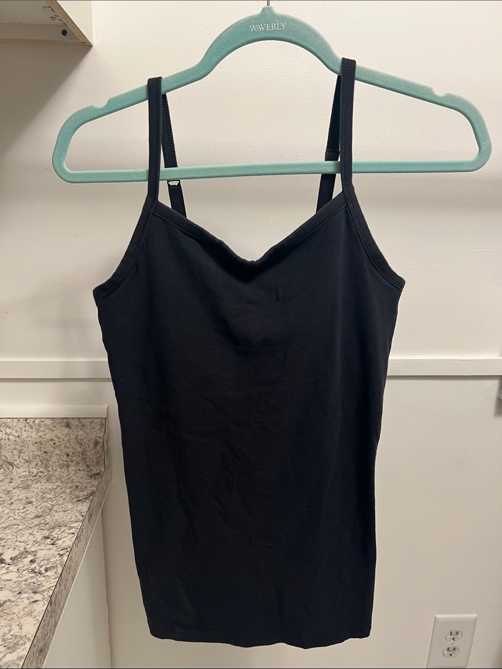 Duluth Trading Co Black Slim Spaghetti-Strap Cami